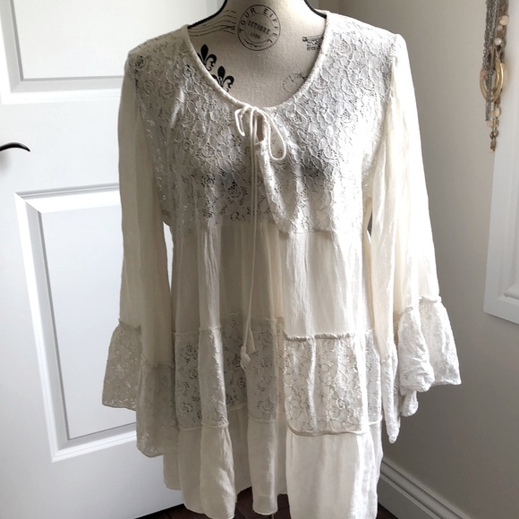 SizeM boho long sleeve top - Picture 1 of 12